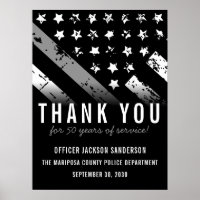 Corrections Officer Retirement Thin Silver Line
