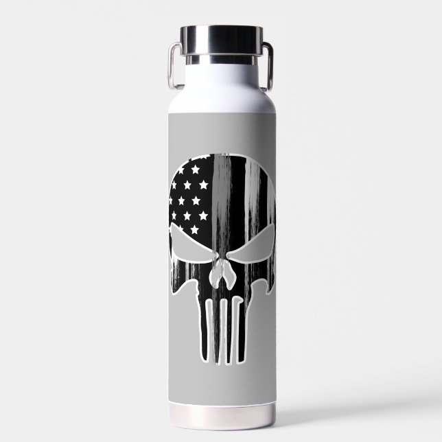 Corrections Skull Water Bottle (Front)