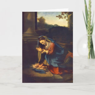 Correggio-Adoration of the Child Card