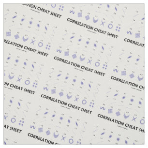 Correlation Cheat Sheet (Correlation Coefficients) Fabric