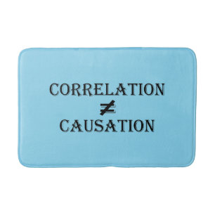 Correlation Not Causation Bath Mat