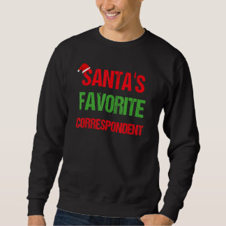 Correspondent Funny Pajama Christmas Sweatshirt