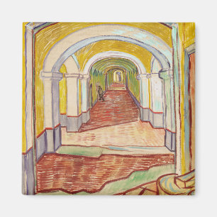 Corridor in the Asylum (by Vincent van Gogh) Magnet