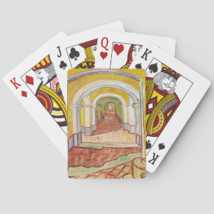 Corridor in the Asylum (by Vincent van Gogh) Playing Cards