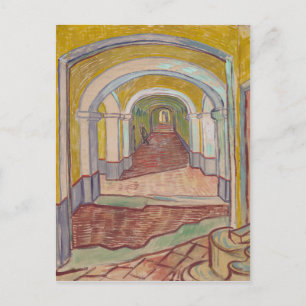 Corridor in the Asylum by Vincent Van Gogh Postcard