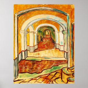 Corridor in the Asylum by Vincent van Gogh Poster