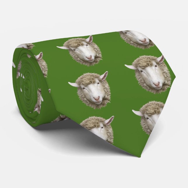 Corriedale sheep tie (Rolled)