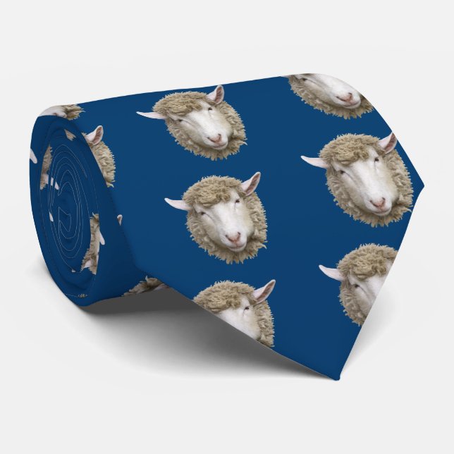 Corriedale sheep tie (Rolled)