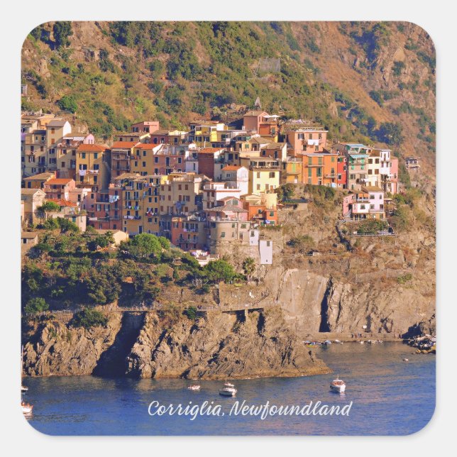 Corriglia, Newfoundland Square Sticker (Front)