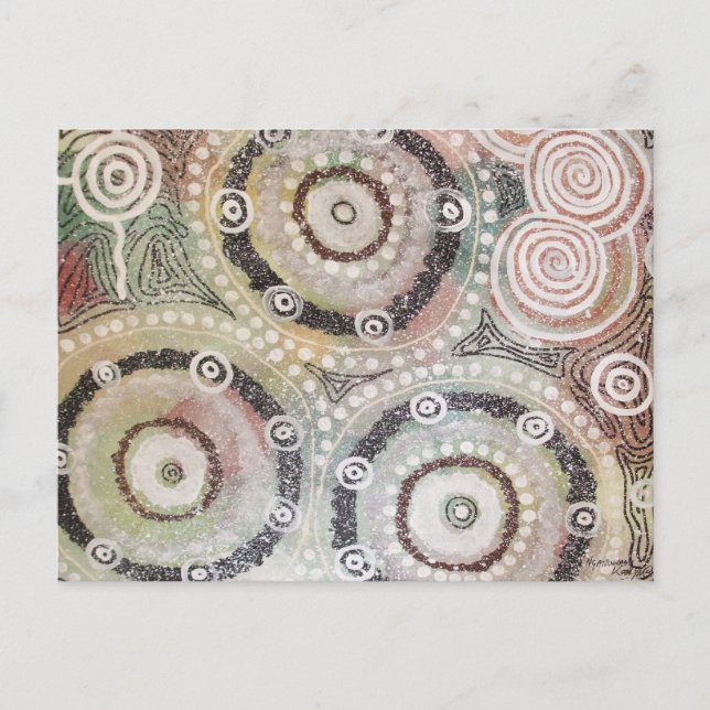 Corroboree Artwork by Nganuwaay Koolyn Postcard (Front)