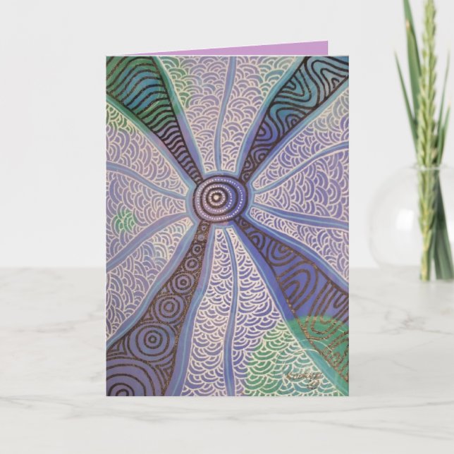 Corroboree at Dusk Card by Nganuwaay Koolyn (Front)