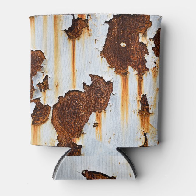 Corroded White Rust Streaks Can Cooler (Front)