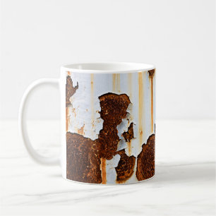 Corroded White Rust Streaks Coffee Mug