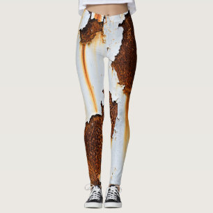 Corroded White Rust Streaks Leggings