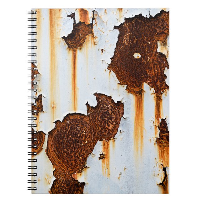 Corroded White Rust Streaks Notebook (Front)
