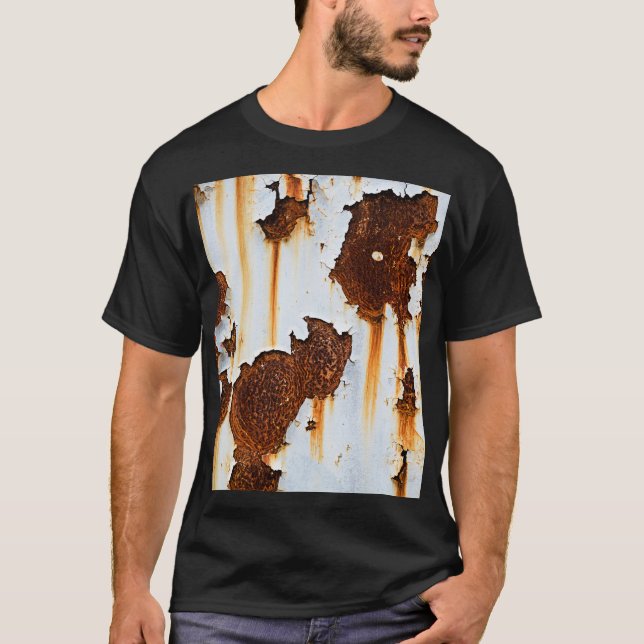 Corroded White Rust Streaks T-Shirt (Front)