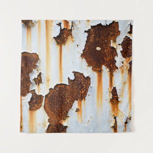 Corroded White Rust Streaks Tapestry