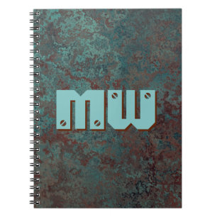 Corrosion "Copper" Monogram print notebook