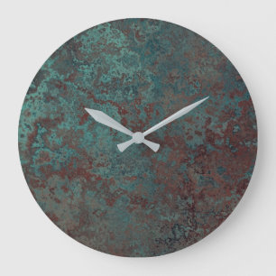 Corrosion "Copper" print clock