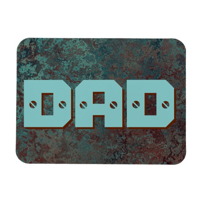 Corrosion "Copper" print DAD flexible Magnet (Horizontal)