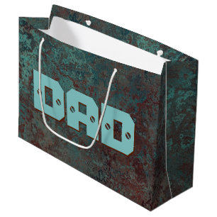 Corrosion "Copper" print DAD large Gift Bag