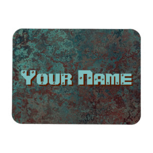 Corrosion "Copper" print Name flexible Magnet