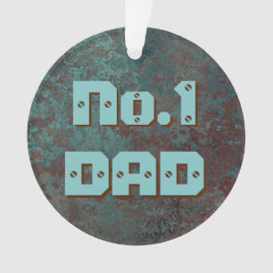Corrosion "Copper" print No.1 DAD acrylic round Ornament
