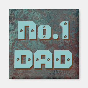 Corrosion "Copper" print No.1 DAD fridge magnet
