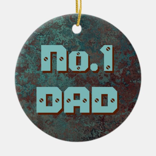 Corrosion "Copper" print No.1 DAD ornament round