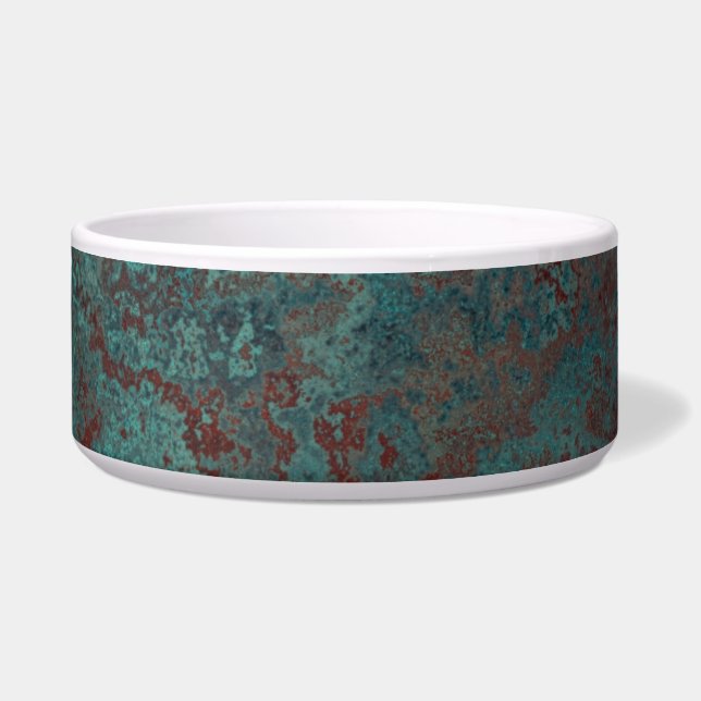 Corrosion "Copper" print pet bowl (Front)
