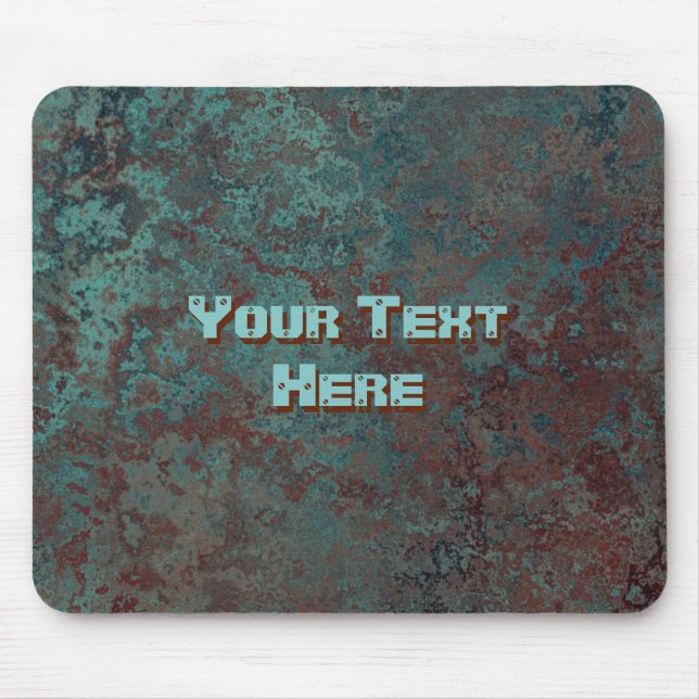 Corrosion "Copper" Text print mousepad (Front)
