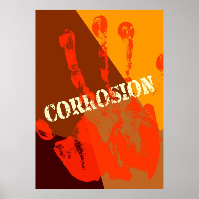 Corrosion funny abstract poster (Front)