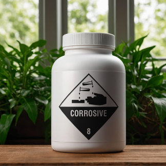 Corrosive 8 Label