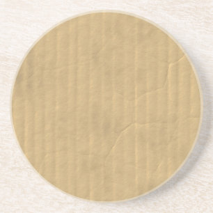 Corrugated Cardboard Texture Coaster