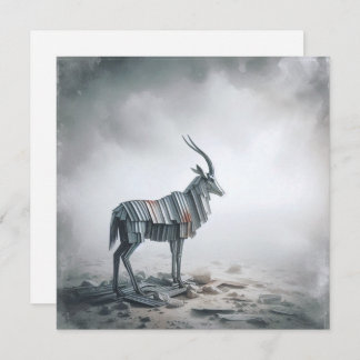 Corrugated Gazelle Greeting Card