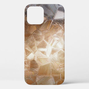 Corrugated glass with backlight. Beautiful light r iPhone 12 Case