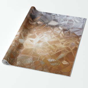 Corrugated glass with backlight. Beautiful light r Wrapping Paper