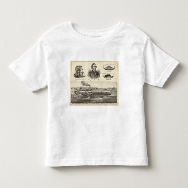 Corrugated iron steam yacht toddler T-Shirt (Front)