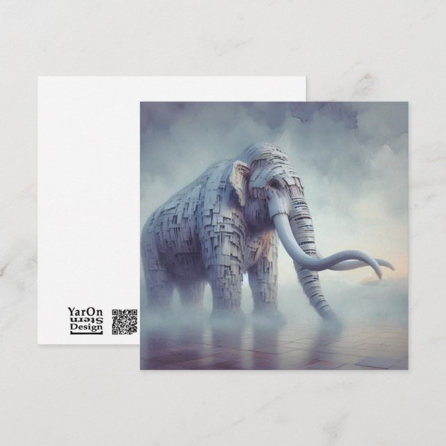 Corrugated Mammoth Greeting Card (Front/Back)