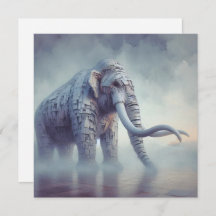 Corrugated Mammoth Greeting Card