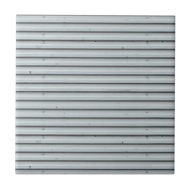 Corrugated Metal Ceramic Tile (Front)