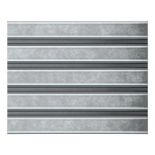Corrugated Steel Textured Photo Print