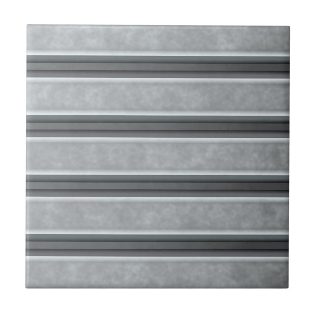 Corrugated Steel Textured Tile (Front)
