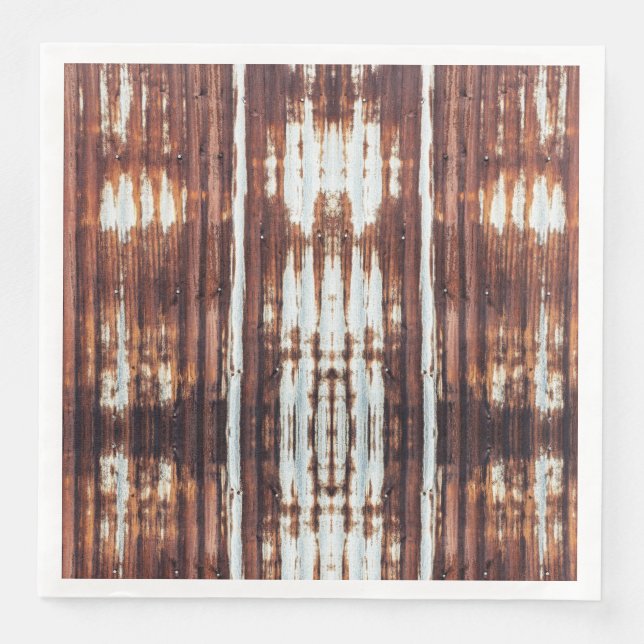 Corrugated tin roof sheets napkin (Front)