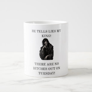 Corrupt Advisor Sabotage King Mediaeval Meme Large Coffee Mug