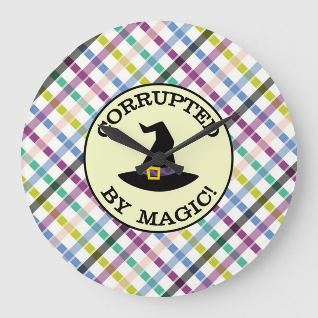 CORRUPTED BY MAGIC! LARGE CLOCK (Front)