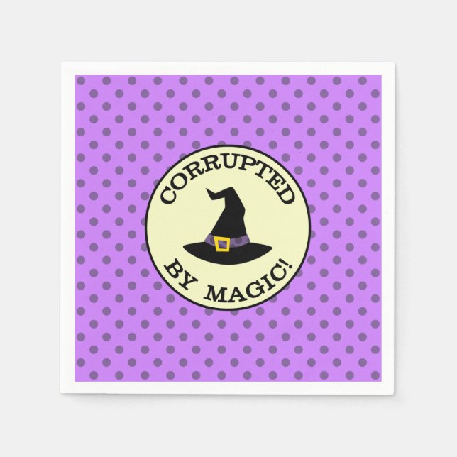 CORRUPTED BY MAGIC! NAPKIN (Front)