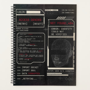 Corrupted - Techno-Brutalist Streetwear Design Planner