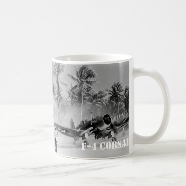 CORSAIR FIGHTER AIRCRAFT F-4 COFFEE MUG (Right)