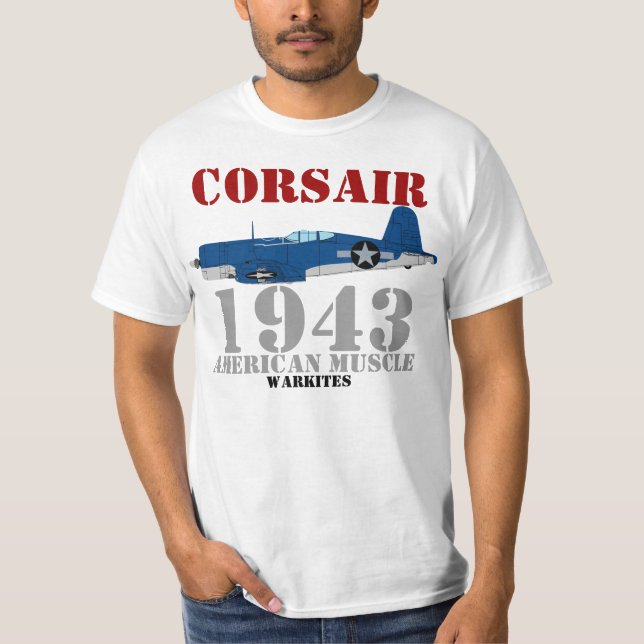Corsair-muscle T-Shirt-F4U-1A T-Shirt (Front)